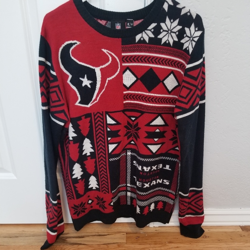 Houston Texans Christmas Sweater Mens M